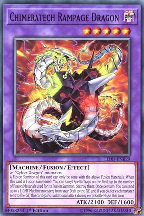 Chimeratech Rampage Dragon (LEDD-ENB29) - Legendary Dragon Decks 1st Edition Legendary Dragon Decks Yugioh Single Squirtle Squad Card Shop.