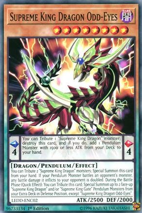 Supreme King Dragon Odd-Eyes (LEDD-ENC02) - Legendary Dragon Decks 1st Edition Legendary Dragon Decks Yugioh Single Squirtle Squad Card Shop.