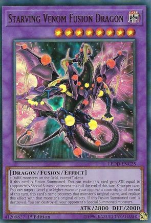 Starving Venom Fusion Dragon (LEDD-ENC25) - Legendary Dragon Decks 1st Edition Legendary Dragon Decks Yugioh Single Squirtle Squad Card Shop.