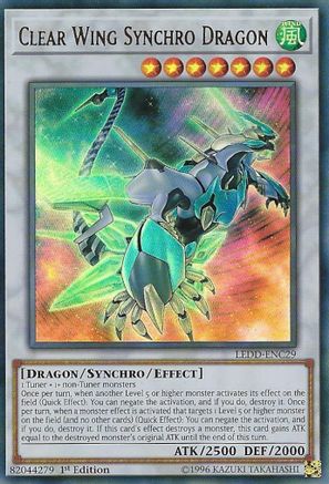 Clear Wing Synchro Dragon (LEDD-ENC29) - Legendary Dragon Decks 1st Edition Legendary Dragon Decks Yugioh Single Squirtle Squad Card Shop.