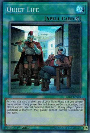 Quiet Life (CIBR-EN096) - Circuit Break 1st Edition Circuit Break Yugioh Single Squirtle Squad Card Shop.