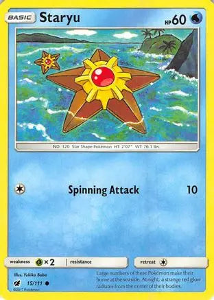 Staryu 015 SM Crimson Invasion - Common