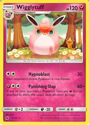 Wigglytuff 072 SM Crimson Invasion - Rare