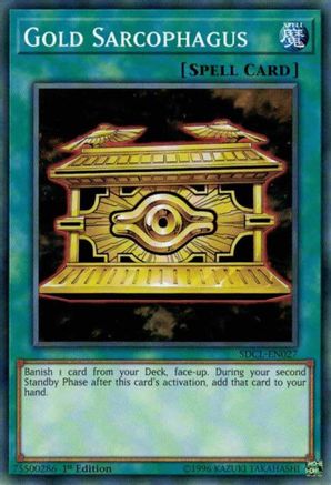 Gold Sarcophagus (SDCL-EN027) - Structure Deck: Cyberse Link 1st Edition Structure Deck: Cyberse Link Yugioh Single Squirtle Squad Card Shop.