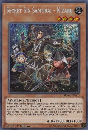 Secret Six Samurai - Kizaru (SPWA-EN005) - Spirit Warriors 1st Edition Spirit Warriors Yugioh Single Squirtle Squad Card Shop.