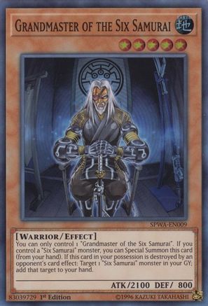 Grandmaster of the Six Samurai (SPWA-EN009) - Spirit Warriors 1st Edition Spirit Warriors Yugioh Single Squirtle Squad Card Shop.