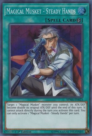 Magical Musket - Steady Hands (SPWA-EN023) - Spirit Warriors 1st Edition Spirit Warriors Yugioh Single Squirtle Squad Card Shop.
