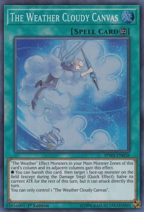 The Weather Cloudy Canvas (SPWA-EN038) - Spirit Warriors 1st Edition Spirit Warriors Yugioh Single Squirtle Squad Card Shop.
