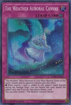 The Weather Auroral Canvas (SPWA-EN041) - Spirit Warriors 1st Edition Spirit Warriors Yugioh Single Squirtle Squad Card Shop.