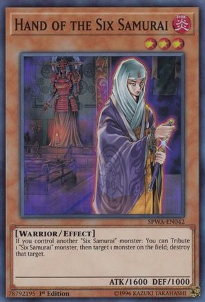 Hand of the Six Samurai (SPWA-EN042) - Spirit Warriors 1st Edition Spirit Warriors Yugioh Single Squirtle Squad Card Shop.