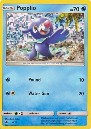 Popplio 4/12 – McDonald’s Collection 2017 – Confetti Holofoil