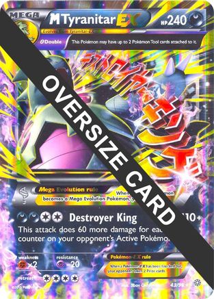 M Tyranitar EX - 43/98/98 - Holofoil Jumbo Cards - Promo Jumbo Cards Pokemon Single Squirtle Squad Card Shop.