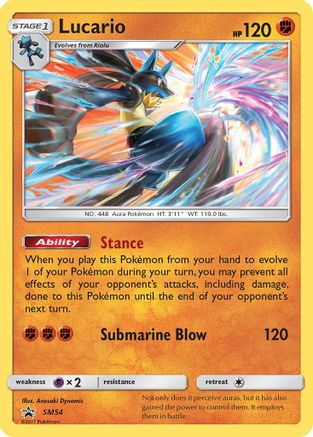 Lucario SM54 - Holofoil SM Promos - Promo SM Promos Pokemon Single Squirtle Squad Card Shop.
