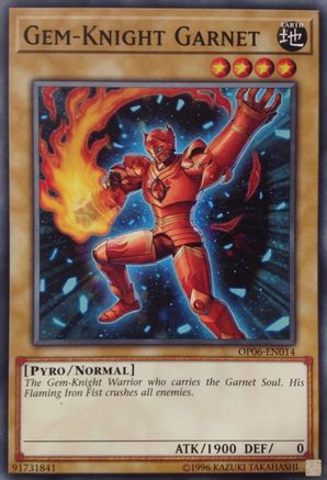 Gem-Knight Garnet (OP06-EN014) - OTS Tournament Pack 6 Unlimited OTS Tournament Pack 6 Yugioh Single Squirtle Squad Card Shop.