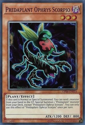 Predaplant Ophrys Scorpio (OP06-EN016) - OTS Tournament Pack 6 Unlimited OTS Tournament Pack 6 Yugioh Single Squirtle Squad Card Shop.