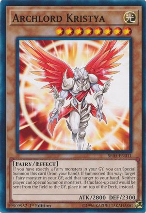 Archlord Kristya (SR05-EN011) - Structure Deck: Wave of Light 1st Edition Structure Deck: Wave of Light Yugioh Single Squirtle Squad Card Shop.