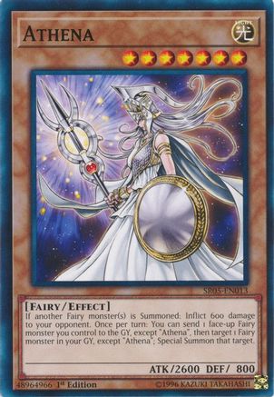 Athena (SR05-EN013) - Structure Deck: Wave of Light 1st Edition Structure Deck: Wave of Light Yugioh Single Squirtle Squad Card Shop.