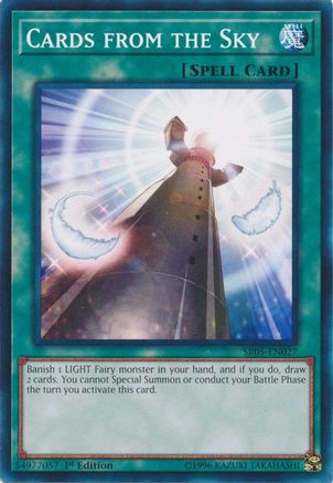 Cards from the Sky (SR05-EN027) - Structure Deck: Wave of Light 1st Edition Structure Deck: Wave of Light Yugioh Single Squirtle Squad Card Shop.