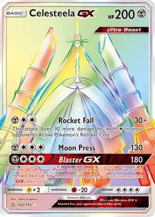 Celesteela GX (Secret Rare) 162/156 - Holofoil SM Ultra Prism - Secret Rare