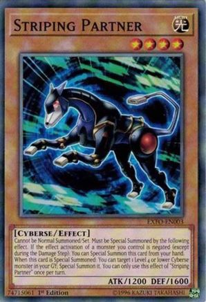 Striping Partner (EXFO-EN003) - Extreme Force 1st Edition Extreme Force Yugioh Single Squirtle Squad Card Shop.