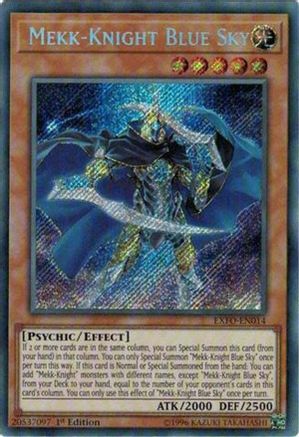 Mekk-Knight Blue Sky (EXFO-EN014) - Extreme Force 1st Edition Extreme Force Yugioh Single Squirtle Squad Card Shop.