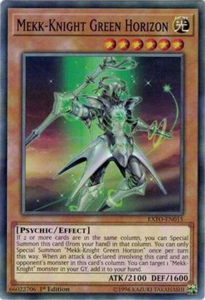 Mekk-Knight Green Horizon (EXFO-EN015) - Extreme Force Unlimited Extreme Force Yugioh Single Squirtle Squad Card Shop.