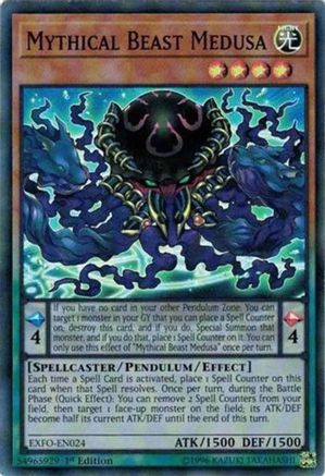 Mythical Beast Medusa (EXFO-EN024) - Extreme Force Unlimited Extreme Force Yugioh Single Squirtle Squad Card Shop.