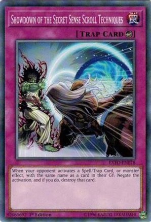 Showdown of the Secret Sense Scroll Techniques (EXFO-EN078) - Extreme Force Unlimited Extreme Force Yugioh Single Squirtle Squad Card Shop.