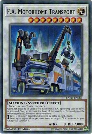 F.A. Motorhome Transport (EXFO-EN087) - Extreme Force Unlimited Extreme Force Yugioh Single Squirtle Squad Card Shop.