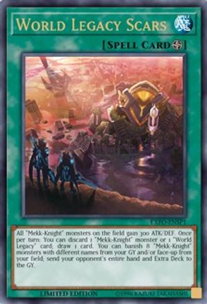 World Legacy Scars (EXFO-ENSP1) (EXFO-ENSP1) - Extreme Force Limited Extreme Force Yugioh Single Squirtle Squad Card Shop.