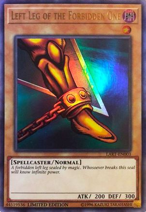 Left Leg of the Forbidden One (LART-EN003) - The Lost Art Promotion Limited The Lost Art Promotion Yugioh Single Squirtle Squad Card Shop.