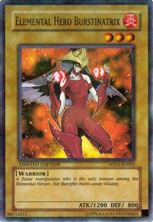 Elemental HERO Burstinatrix (MF03-EN002) - Mattel Action Figure Promos: Series 3 Limited Mattel Action Figure Promos: Series 3 Yugioh Single Squirtle Squad Card Shop.