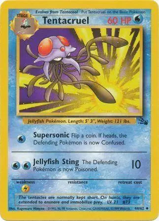 Tentacruel 044 - Unlimited Fossil - Uncommon