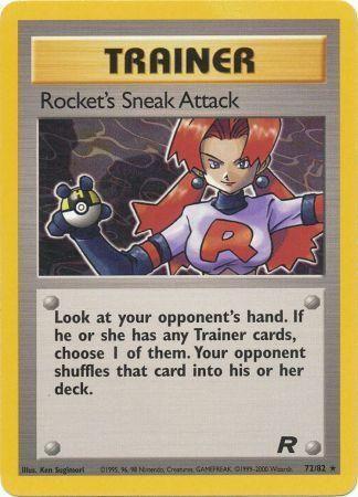 Rocket's Sneak Attack (72) (72) 072 - Unlimited Team Rocket - Rare Team Rocket Pokemon Single Squirtle Squad Card Shop.