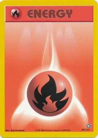 Fire Energy 107 - Unlimited Neo Genesis - Common Neo Genesis Pokemon Single Squirtle Squad Card Shop.