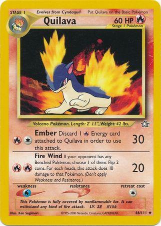Quilava (46) (46) 046 - Unlimited Neo Genesis - Uncommon Neo Genesis Pokemon Single Squirtle Squad Card Shop.