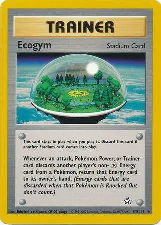 Ecogym 084 - Unlimited Neo Genesis - Rare Neo Genesis Pokemon Single Squirtle Squad Card Shop.