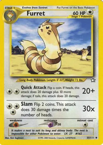Furret 035 - Unlimited Neo Genesis - Uncommon