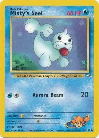 Misty's Seel 088 - Unlimited Gym Heroes - Common Gym Heroes Pokemon Single Squirtle Squad Card Shop.