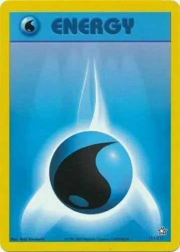 Water Energy 111 - Unlimited Neo Genesis - Common Neo Genesis Pokemon Single Squirtle Squad Card Shop.