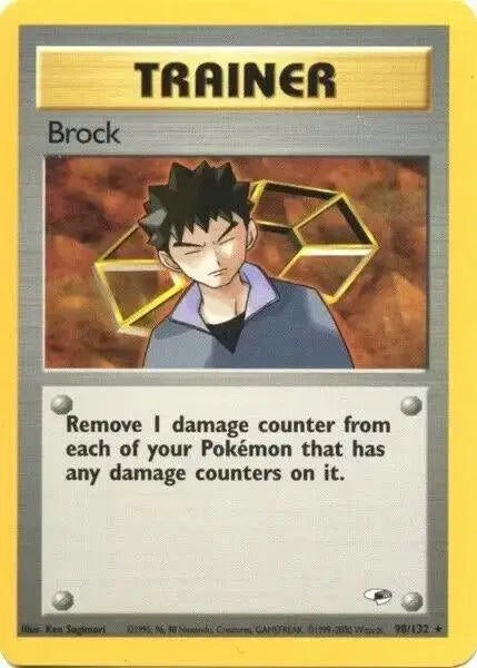 Brock (98) (98) 098 - Unlimited Gym Heroes - Rare Gym Heroes Pokemon Single Squirtle Squad Card Shop.