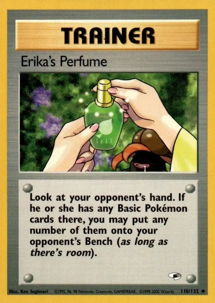 Erika's Perfume 110 - Unlimited Gym Heroes - Uncommon Gym Heroes Pokemon Single Squirtle Squad Card Shop.