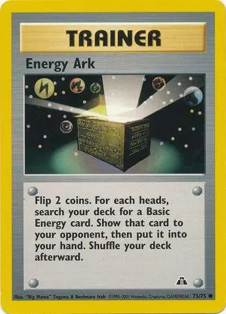 Energy Ark 075 - Unlimited Neo Discovery - Common Neo Discovery Pokemon Single Squirtle Squad Card Shop.