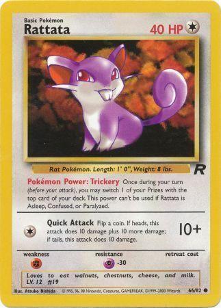 Rattata 066 - Unlimited Team Rocket - Common Team Rocket Pokemon Single Squirtle Squad Card Shop.