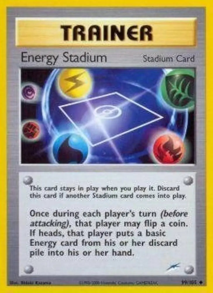 Energy Stadium 099 - Unlimited Neo Destiny - Uncommon Neo Destiny Pokemon Single Squirtle Squad Card Shop.