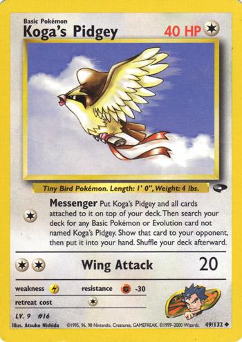 Koga's Pidgey (49) (49) 049 - Unlimited Gym Challenge - Uncommon Gym Challenge Pokemon Single Squirtle Squad Card Shop.