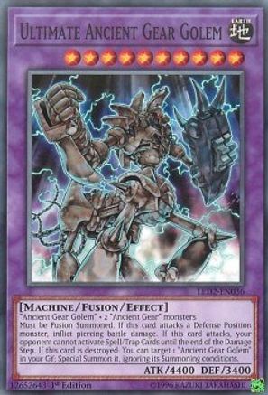 Ultimate Ancient Gear Golem (LED2-EN036) - Legendary Duelists: Ancient Millennium 1st Edition Legendary Duelists: Ancient Millennium Yugioh Single Squirtle Squad Card Shop.