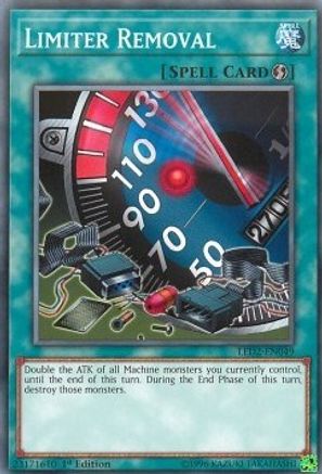 Limiter Removal (LED2-EN049) - Legendary Duelists: Ancient Millennium 1st Edition Legendary Duelists: Ancient Millennium Yugioh Single Squirtle Squad Card Shop.