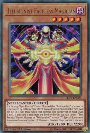 Illusionist Faceless Magician (LED2-EN002) - Legendary Duelists: Ancient Millennium 1st Edition Legendary Duelists: Ancient Millennium Yugioh Single Squirtle Squad Card Shop.