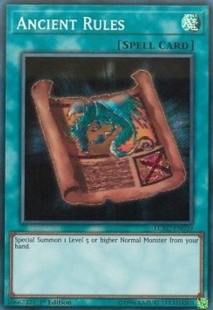 Ancient Rules (LCKC-EN039) - Legendary Collection Kaiba Unlimited Legendary Collection Kaiba Yugioh Single Squirtle Squad Card Shop.